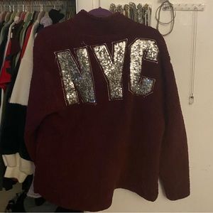 Authentic Victoria's Secret PINK Sherpa sweater size M